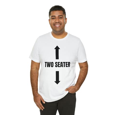 Two Seater Shirt, Two Seater Humorous Tee, Novelty T-shirt, Funny Gift ...