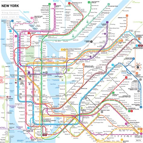 New York City Subway Map Printable