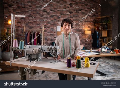 Tailoring Atelier Good Looking Lady Dressmaker Stock Photo 2193900789 | Shutterstock