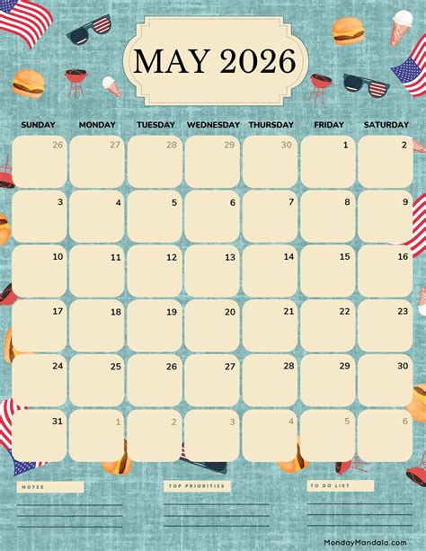 May 2026 Calendars (52 Free PDF Printables)