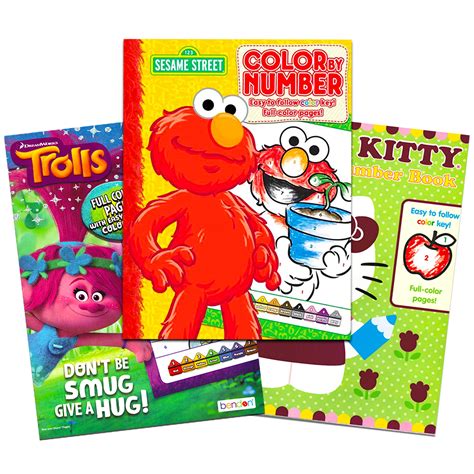 Buy Color by Numbers for Kids -- Pack of 3 Color by Numbers Coloring ...