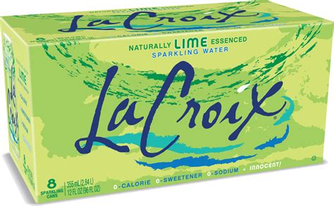 LaCroix, Sparkling Water, Lime, 12 Fl Oz (Pack of 8) Lime Pack of 8 (BB ...