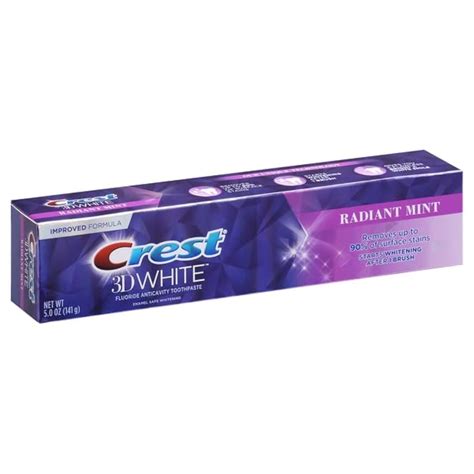 Crest 3D White Radiant Mint Whitening Toothpaste - 5 India | Ubuy