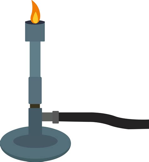 Bunsen burner, illustration, vector on white background 13903237 Vector Art at Vecteezy