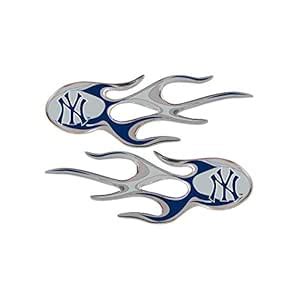 MLB York Yankees Micro Flame Graphics Decal (Pack of 2) : Amazon.in ...