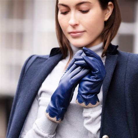 Leather womens gloves online