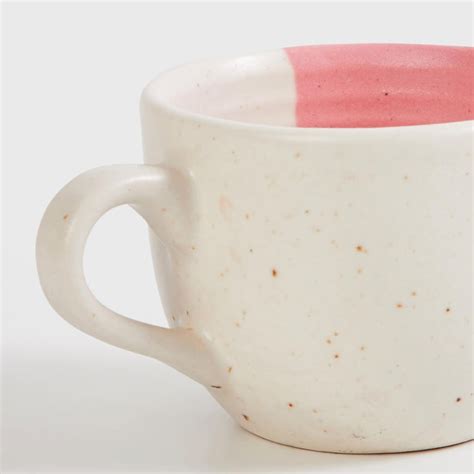 Buy Fiesta Peach Stoneware Cup And Saucer - 180ml from Home Centre at ...