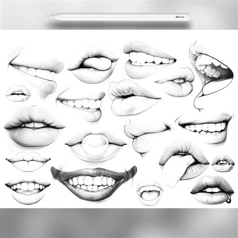 Image result for Drawing Lips Procreate