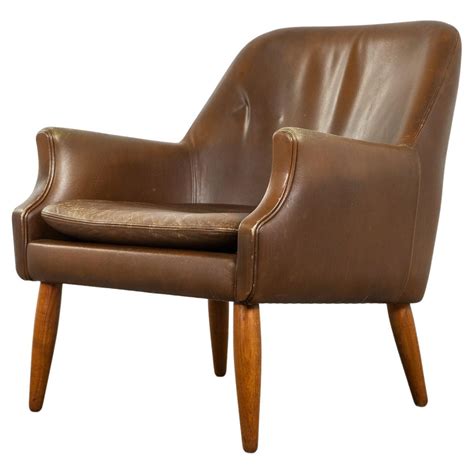 Vintage Mid Century Danish Modern "Klarinett" Teak Lounge Chair by Møre ...