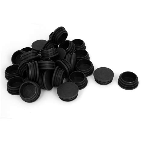 Plastic Chair Table Legs Cover Cap Round Tube Inserts 38mm Dia 50 Pcs ...