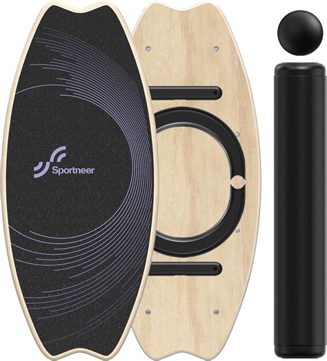 Sportneer Balance Board Trainer - 7 Modes Wobble Board with Adjustable Stoppers - Exercise ...