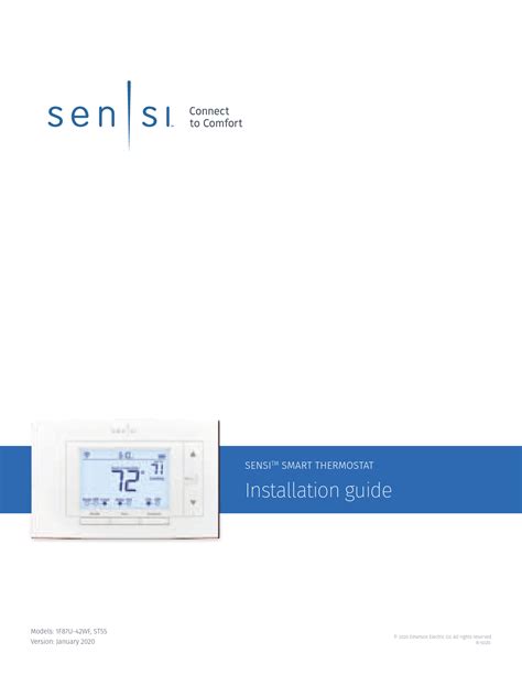 Sensi Smart Thermostat Installation Guide: Step-by-Step Instructions