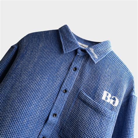 Blu Waffle Shirt - Premium Oversized Shirt For Men – BLUORNG