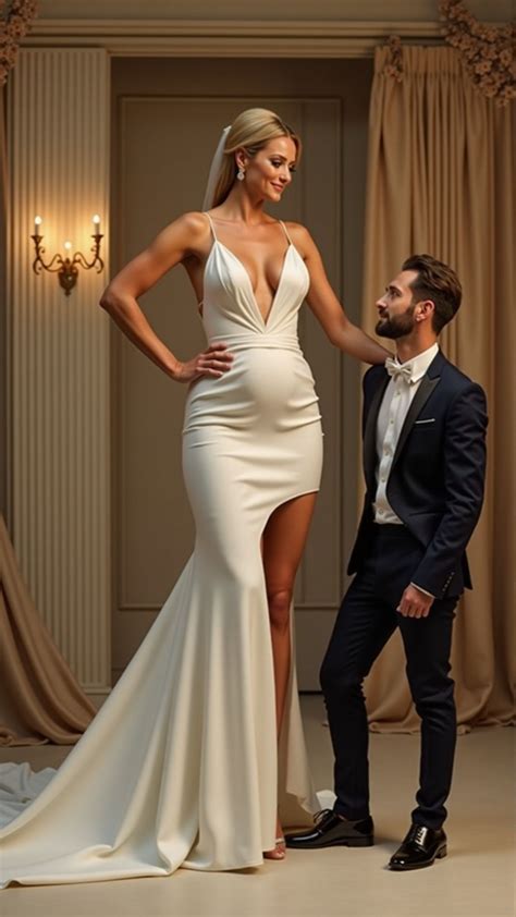 Very Tall Woman and Short Man Wedding in 2025 | Tall women, Tall girl ...