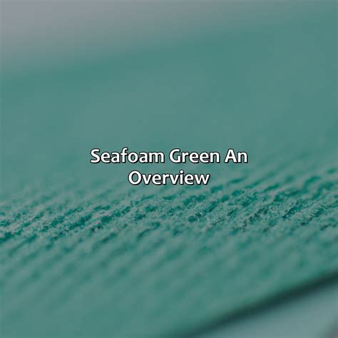 What Color Goes With Seafoam Green - colorscombo.com