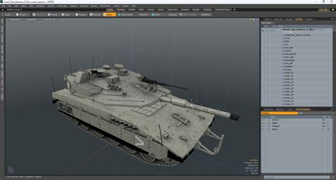3D Israeli Tank Merkava 5 Olive model | 3D Molier International
