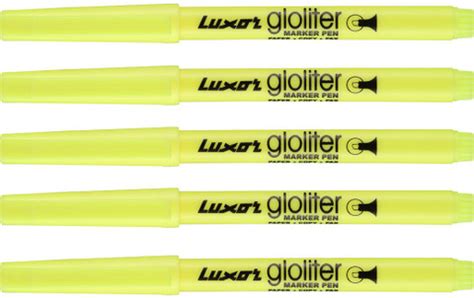 Flipkart.com | LUXOR Yellow Fluorescent Gloliter Marker Pen - Gloliter ...