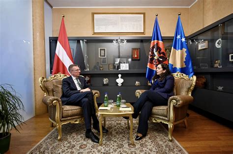 President Osmani received the President of Latvia Edgars Rinkēvičs - President of the Republic ...