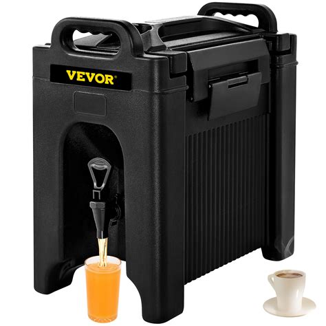 VEVOR Insulated Beverage Dispenser, 2.5 Gal, Double-Walled Beverage ...