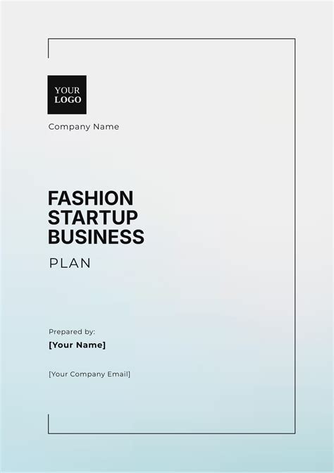 Fashion Designer Business Plan Template 的图像结果