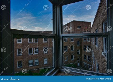 Corner Detail Sheboygan Falls Insane Asylum in Wisconsin Stock Photo ...