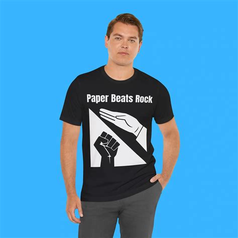 Paper Beats Rock Shirt - Grandpa Humor Shirt - FunnyT