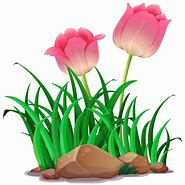 Image result for Pink Tulip Flower Clip Art