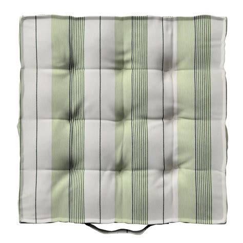 Poduszka na krzesło Kuba, zielone pasy, 50 x 50 x 10 cm, Vibes ...