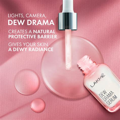 Lakmē Dew Drama Serum 6% Vitamin E & Pro-Ceramide for Skin Barrier & D
