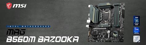 Amazon.in: Buy MSI MAG B560M Bazooka Micro-ATX Gaming Motherboard (10th ...