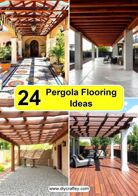 24 Pergola Flooring Ideas to Elevate Your Outdoor Space Design