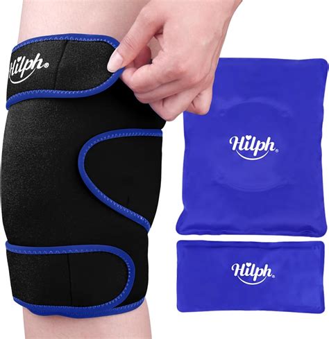 Amazon.com: Fittest Pro Knee Ice Pack Wrap for Pain Relief, Reusable Hot and Cold Therapy Wrap ...