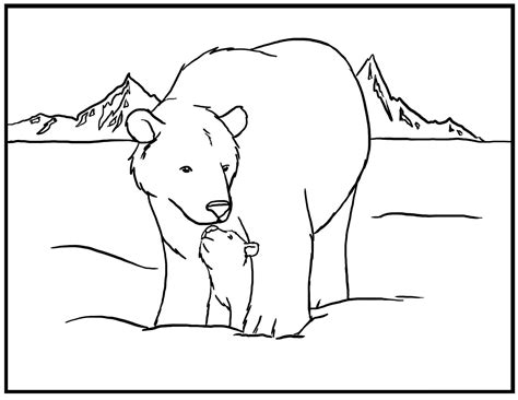 Free Printable Polar Bear Coloring Pages For Kids