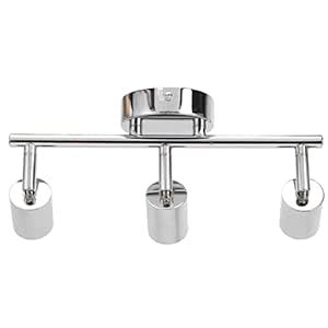 ME- 3 Way Ceiling Base, 3 LED Track Light Base Simple for Bedroom ...