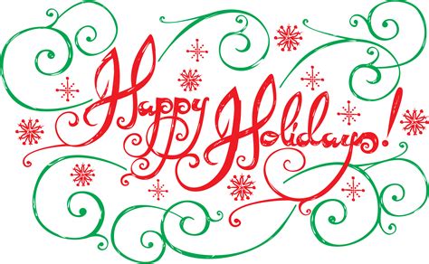 Happy Holidays Transparent PNG Pictures - Free Icons and PNG Backgrounds