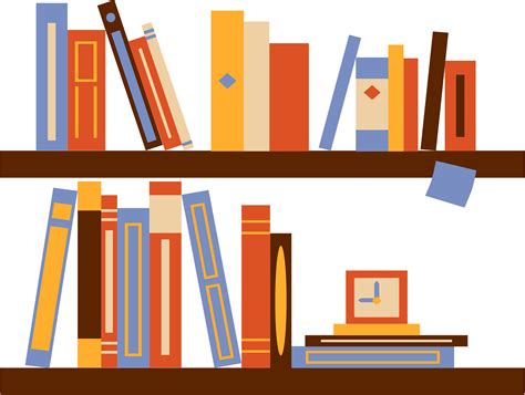 Shelf Of Books Clip Art