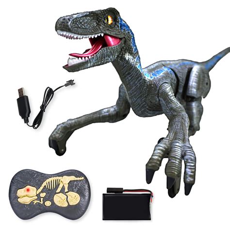 Buy Fitto Remote Control Velociraptor Dinosaur Toy with Moving Legs ...