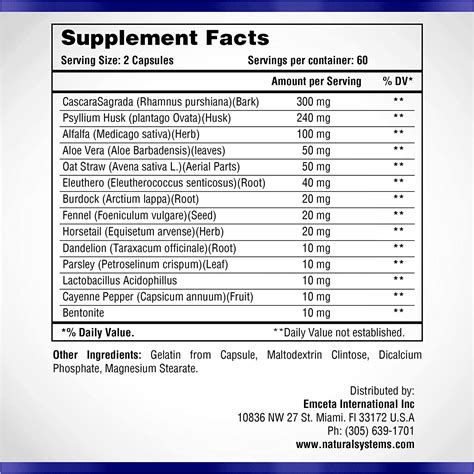 Buy Colon Cleanser 120 Capsules by Natural Systems - Colon Cleanse ...