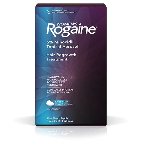 Rogaine Foam 5% Minoxidil Women Hair Loss 4 Month Supply | Rogaine ...