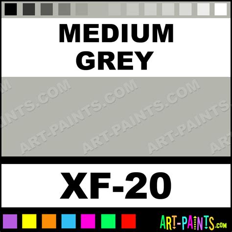 Medium Grey Color Acrylic Paints - XF-20 - Medium Grey Paint, Medium ...