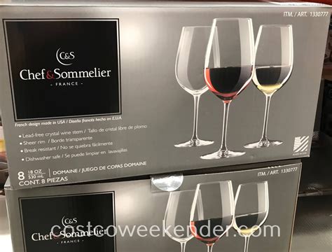 Chef & Sommelier Crystal Wine Glass (8 piece) | Costco Weekender