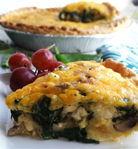Spinach And Mushroom Quiche