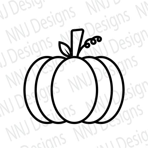 Pumpkin Outline SVG, Fall Pumpkin SVG, Autumn Pumpkin Clipart, Fall Cut ...