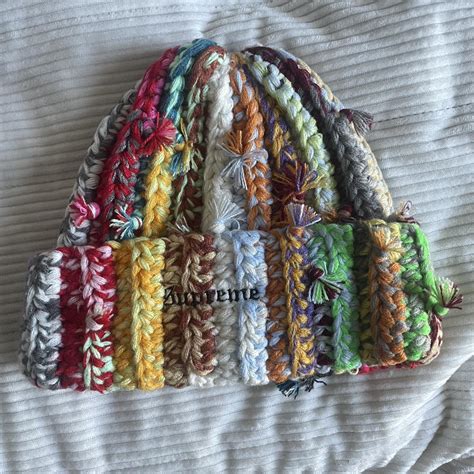 Supreme hand tied beanie Tried on once literally... - Depop