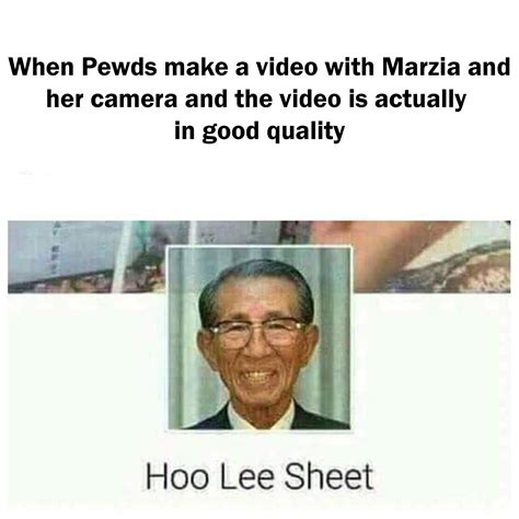 Hoo Lee Sheet : r/PewdiepieSubmissions