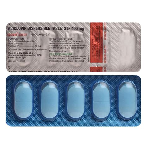 Ocuvir-400 DT- Strip of 5 Tablets : Amazon.in: Health & Personal Care
