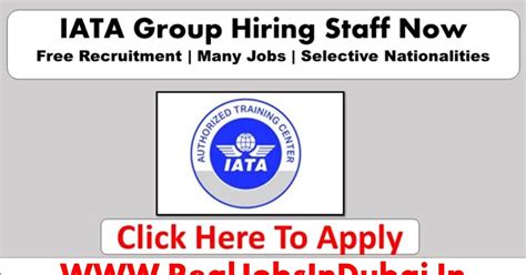 IATA Careers Dubai New Vacancies In All Over World -2023