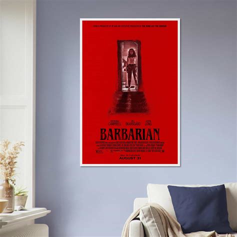 Barbarian Movie Poster, Classic Horror Movie Barbarian Poster - Citiesbox