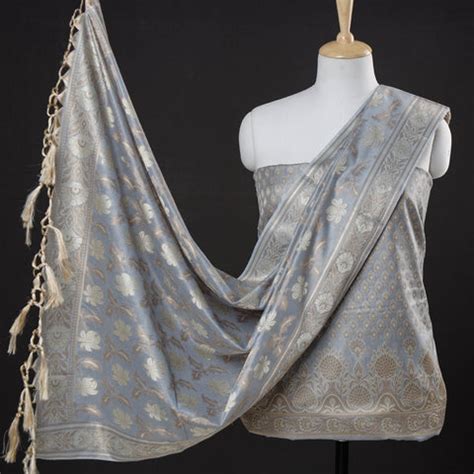 Shop Hand Woven Banarasi Dress Materials Online | iTokri – iTokri आई.टोकरी