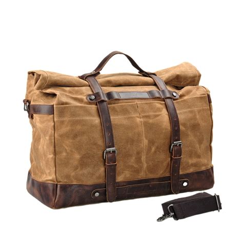 Waxed Canvas Duffle Bag - Woosir